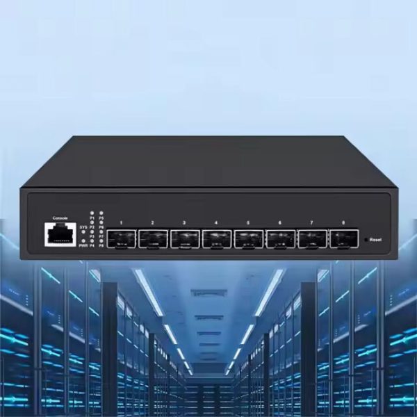 8 Port 10G SFP+ Managed Fiber Switch