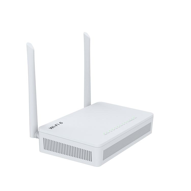 Dual Band WiFi6 GPON ONU Router – 4GE + 1POTS + 2USB WIFI 6 Router Dualband ONU XPON WiFi AX3000 4GE